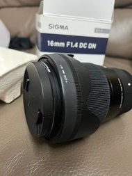 Sigma 16mm F1.4 E-mount
