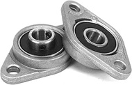 4 PCS 3D Printer Accessories - Zinc Alloy KFL08 Bearing, Horizontal Trapezoidal T8 Screw Bracket Sup