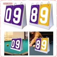 [szxmkj2lp] Multi-Sport Scoreboard, 2-Digit Scoreboard, Flip-Up Scoreboard for Badminton,