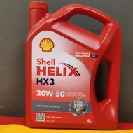 (SIRIM ✅) Shell Lubricant Oil (Minyak Hitam Kereta) Helix HX3 20W-50 (4L)