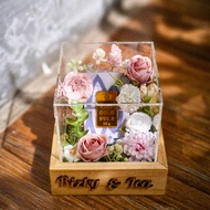 Deluxe Acrylic Dowry Gift Box 13x13x14 cm