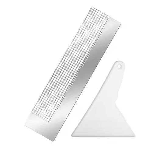 2 Diamond Drawing Rulers, Stainless Steel Diamond Drawing Rulers 5D Diamond Ruler Tools, with 400 Bl
