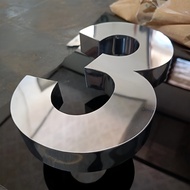 3D Full Stainless Steel Raised Letters & Numbers for House Numbers & Nameplates