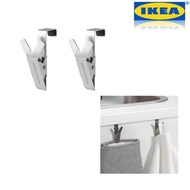 [READYSTOK IKEA KLUNSA 1PAIR CLIPPER STAINLESS STEEL HANGER FOR CABINET DOOR