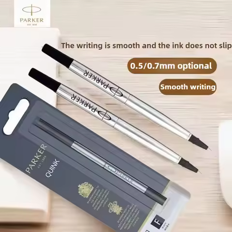 40/1 PCS PARKER 0.5/0.7mm 11cm Metal Refills Roller Ballpoint Pen Business Ball Pen Refills Statione