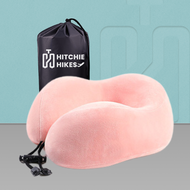 Hitchie U Shape Natural Latex Travel Car Neck Pillow Headrest Rest Travelling Airplane Bantal Tengku