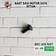 MOTORCYCLE TIE BOLT 5X16 Black