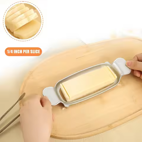 Butter Slicer Cutter Aluminium Cheese Cutter Butter Slicer Multifunctional Kitchen Food Tool Butter