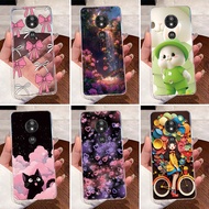For Motorola Moto E5 Play / E5 Plus Casing Case Cute Love Rabbit Funny Clear Soft Silicone Bumper Mo