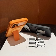 Magnetic Orange Bracket Skin-Absorbing Protective Case Anti-Folding Creative Chassis Color 17promax 