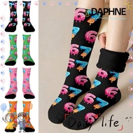 DAPHNE 67 Meme Crew Long Socks, Warm Cartoon 67 Meme Ice Cream Socks, Funny Cotton Lightweight Breat