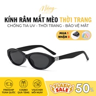 Cat Eye Sunglasses for Men and Women Anti-UV400 Y2K Retro Korean Cool Fashion Sunglasses T604