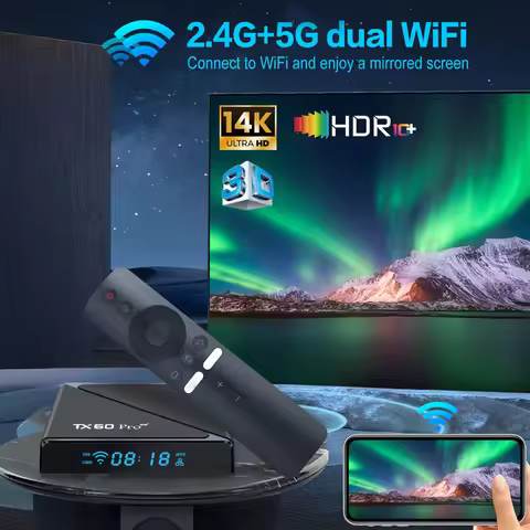 Android16 Smart Home Theater TV Set Top Box Allwinner H313 Quad Core Media Player TX60 PRO Smart TV 