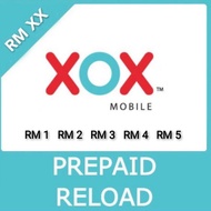 XOX Mobile Prepaid Card Reload Top Up from RM 1 to RM 5