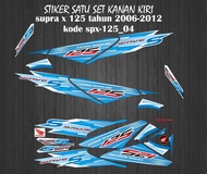 STIKER STRIPING DECAL SUPRA X 125 TH 2006-2012 WAVE 125 S