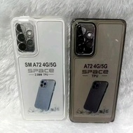 Softcase Samsung A72 4G | A72 5G | A73 5G Case Clear Black Transparent Silicone Casing Clear Black