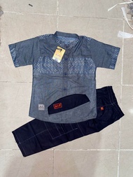 Koko Anak Aljami terbaru / Setelan Koko anak Oxsa Aljami lengan pendek / Kemeja koko anak / Koko ana