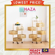 HAZA | RITZ Kitchen Multi purpose Gold Rack Shelves Rak Rizalman bawang dapur drawer bertingkat besi