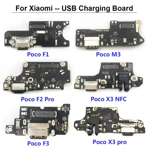 USB Type C Charger Charging Port For Xiaomi Poco F1 F2 Pro M3 F3 X2 X3 Pro NFC Dock Connector Microp