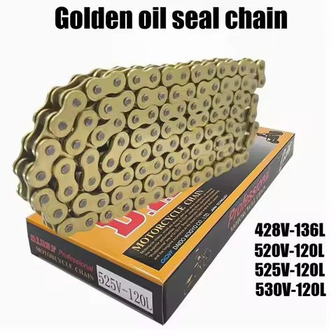 Motorcycle Chain Oil Seal Chain DID O-Ring 520 525 530 428 Chains 120 136 Links for Yamaha Kawasaki 