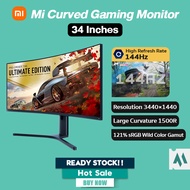Xiaomi 34 inch Curved Monitor Ultrawide VA Gaming Display 144hz AMD Free Sync WQHD 121% sRGB