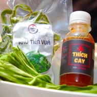 King Thich Cay Vegetable 80g with Spicy Salad Sauce 120ml chewy, crunchy, easy to store and use