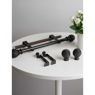 Full Set Jumbo Iron Curtain Pole Rod and Vitrase Rail 1 2 3 4 Meters 250 300 350 400Cm