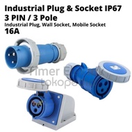 Industrial Plug & Socket IP67 3 Pin / 3 Pole 16A Various Variants