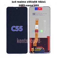LCD REALME C55 / A58 4G / A1 2023 / NARZO N55 COMPLETE BLACK + TS