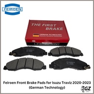 Front Brake Pads for Isuzu Traviz 2020-2023 Feiroen German Technology | without noise and vibration