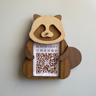 狸貓造型木製招牌 立掛兩用