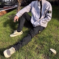 Jacket Men's Spring Autumn stone island stone island Diagonal Zipper Jacket Trendy Pullover Function