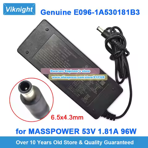 Genuine E096-1A530181B3 53V 1.81A 96W AC Adapter for Mass Power LOREX NVR CAMERA N844 NVR N847 N843A