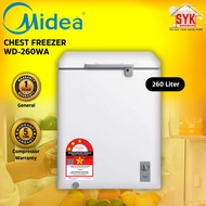 SYK Midea WD-260WA Chest Freezer Deep Freezer Frozen Meat Freezers Peti Sejuk Kecil Beku Ais Daging 