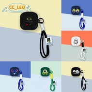 for Baseus Bass BD1 Case Cartoon Panda Night Fury Lanyard Cute Silicone Soft Case Suitable for Baseu