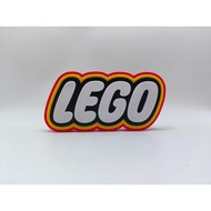 Lego Lego Logo Three-Dimensional Font Stand Signboard Trendy Play High-value Ornaments