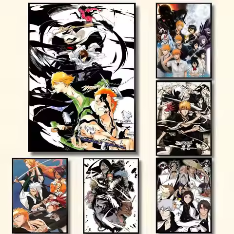 Classic Anime BLEACH Posters High Quality Self-adhesive Wall Art Decorations Color Prints Sticky