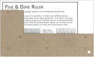 Kansas Troubles Quilters Quilters Five and Dime Ruler pattern