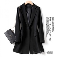 Women Elegant Black Blazer Jacket Autumn Winter Fashion Turn Down Collar Short Coat Vintage Slim Outwear