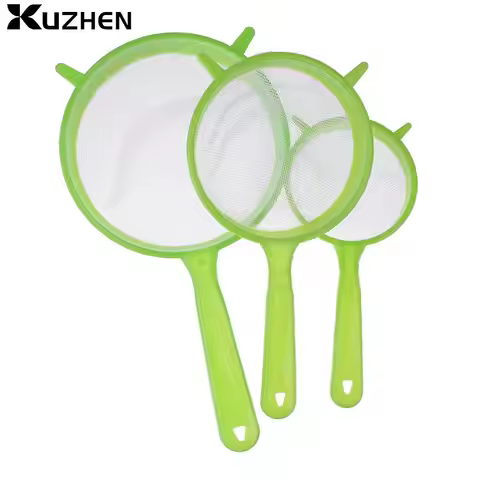 Juice Flour Strainer Sling Mesh Plastic Fine Mesh Spoon Strainer Colander Flour Sieve With Handle Ju