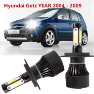2 Chiếc Đèn Pha LED 4 Mặt Bộ Chuyển Đổi Bóng Đèn 6000K Phụ Kiện Chùm Tia Cho Hyundai Getz YEAR 2004