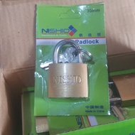 NISHIO 30mm press yellow padlock Good yellow padlock 30 MM