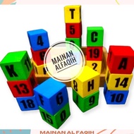 CODE K9E2 Educational Toys Colorful Wooden Number and Letter Blocks Building Blocks Educational Wood