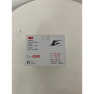 3M 02600 foam abrasive, grain level 1200-1500, 20 pieces / 1 box