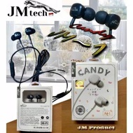 Handsfree Candy Jm 1 Headset Headset Bass Bass 3.5Mm Jmtech Universal