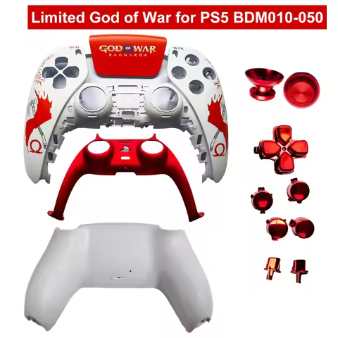 New Limited God of War for PS5 Controller Replacement Shell Touchpad Gamepad Cover Front Back Plates