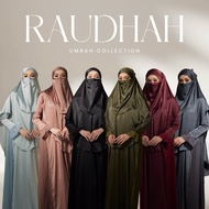 Raudhah Set Premium ( Abaya + Khimar + Purdah ) byjiehaghazali
