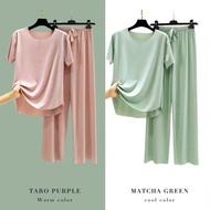 Angelcity Pajama For Women 2 Pcs Set T shirt &amp; Pants Sleepwear Comfortable
