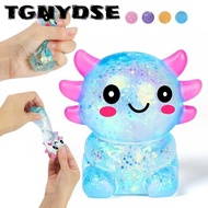 TGNYDSE Squishy Stress Glitter, Glitter Cute Shape Axolotl Squishy Toys,  Sugar Filled Soothing Text