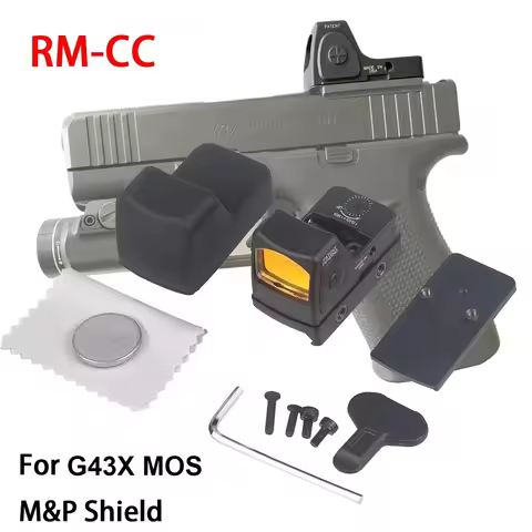 Nylon CC Red Dot Sight Reflex Scope For G43X MOS G19 MOS M&P Shield Airsoft Compact Pistol 20mm Rail